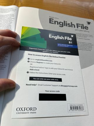 Libro Inglés File B1 4ª Edición Oxford.