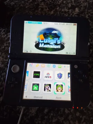 Nintendo New 3DS XL Azul IPS TN + cargador origina