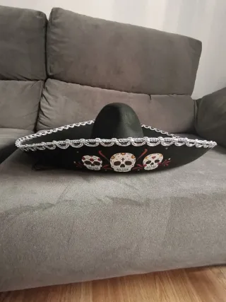 Disfraz Mexicano Adulto M/L Negro/Plata