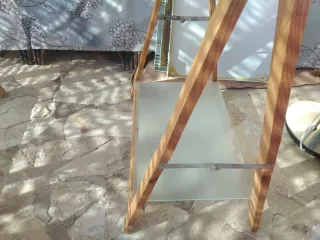Mesa escritorio cristal y madera