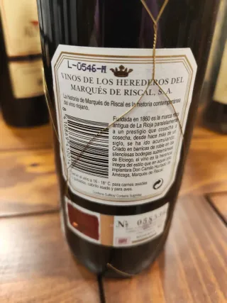 Vino Marqués de Riscal Reserva 2001