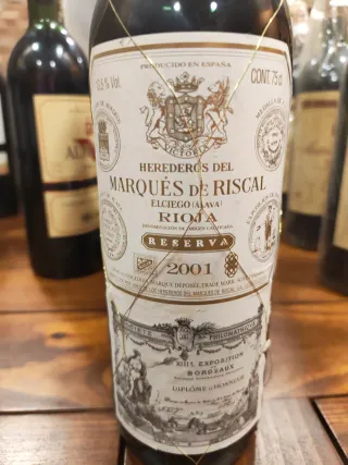 Vino Marqués de Riscal Reserva 2001