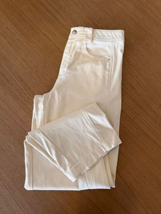 Pantalón Carrot Beige Zara Talla 34