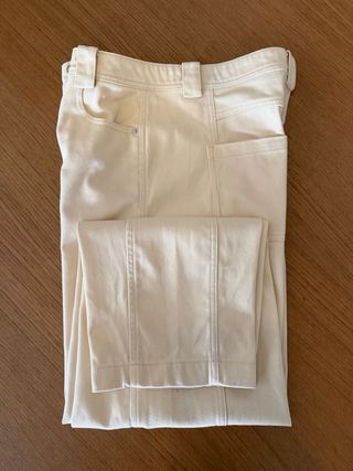 Pantalón Carrot Beige Zara Talla 34