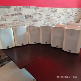 6 altavoces L-TRONIK con soportes