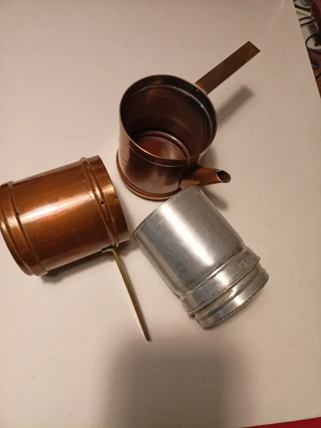 Cafetera Cobre Antigua Italiana