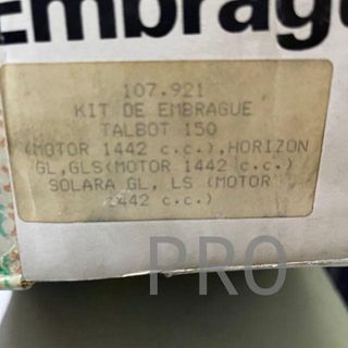 BENDIX KIT EMBRAGUE 107921