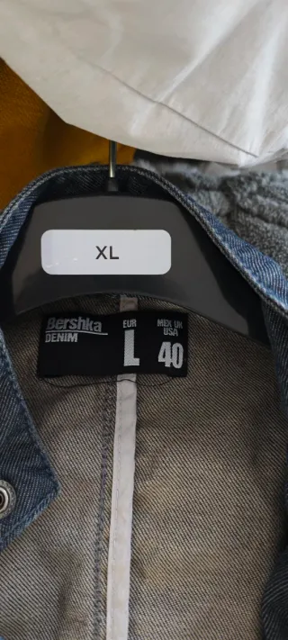 Cazadora vaquera hombre azul