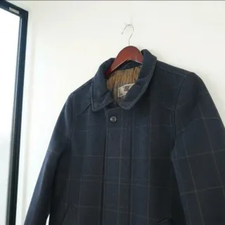 Abrigo Kempel Lana Talla M azul marino