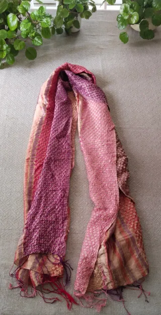 Sciarpa foulard donna rosa e viola, vari toni