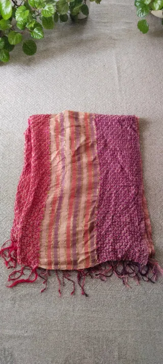 Sciarpa foulard donna rosa e viola, vari toni