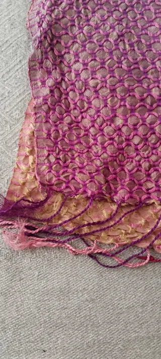 Sciarpa foulard donna rosa e viola, vari toni