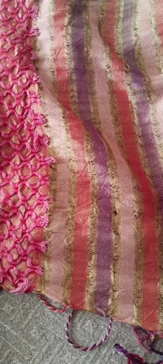 Sciarpa foulard donna rosa e viola, vari toni