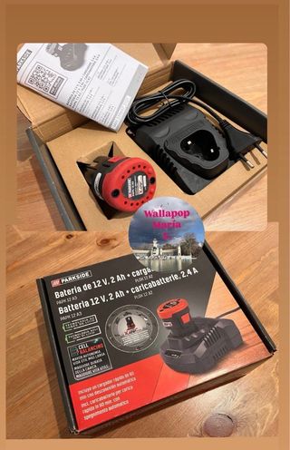 Bateria 12V y cargador 2.4A Parkside