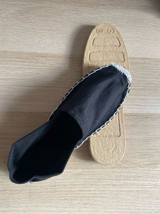 Zapatillas de esparto negras