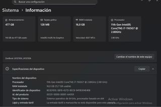 Portátil Asus Negro