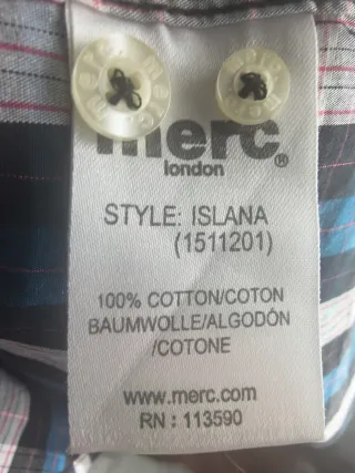 Camisa Merc London Talla L