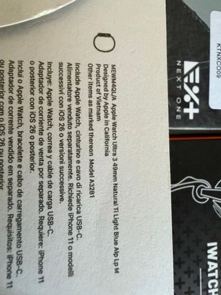 Apple Watch Ultra 3 Gris/Plata