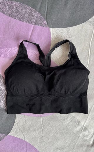 Sujetador deportivo negro talla M