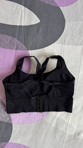 Sujetador deportivo negro talla M