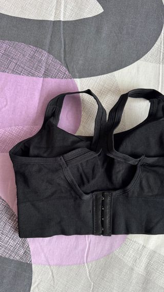 Sujetador deportivo negro talla M