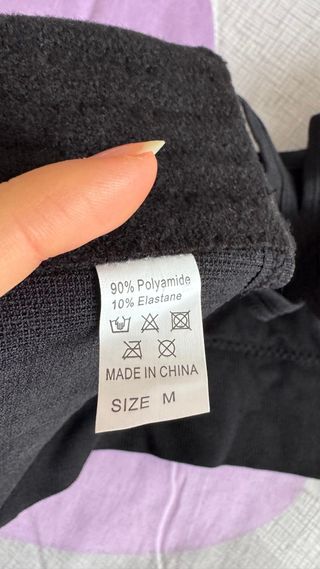 Sujetador deportivo negro talla M