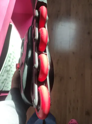 Patines Oxelo Talla 34-36 Negro y Rojo