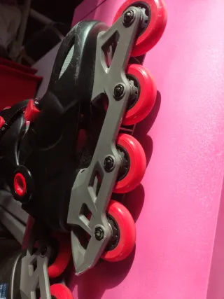 Patines Oxelo Talla 34-36 Negro y Rojo