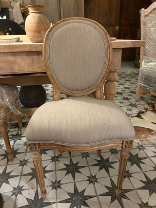 4 Sillas Medallón Antiguas