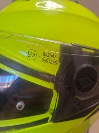 Casco modular XL amarillo brillante