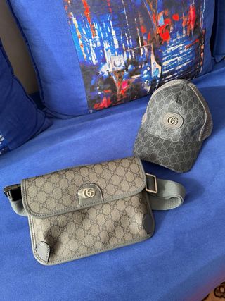 Bolso Gucci GG Monogram Marrón y Gris