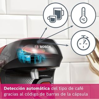 Cafetera Tassimo Bosch roja/negra Modelo Tas1003