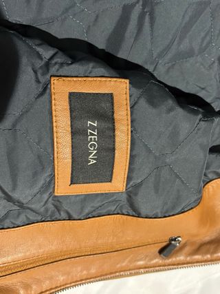 Chaqueta de Piel Ermenegildo Zegna Marrón