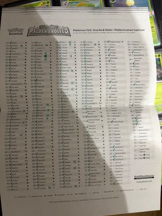 Lote Coleccion Pokémon TCG Paldea Evolved