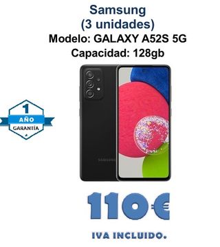 Samsung Galaxy A52s 5G 128GB Nero