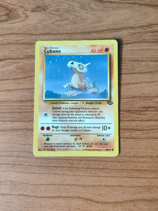 Carta Pokemon Cubone Jungla