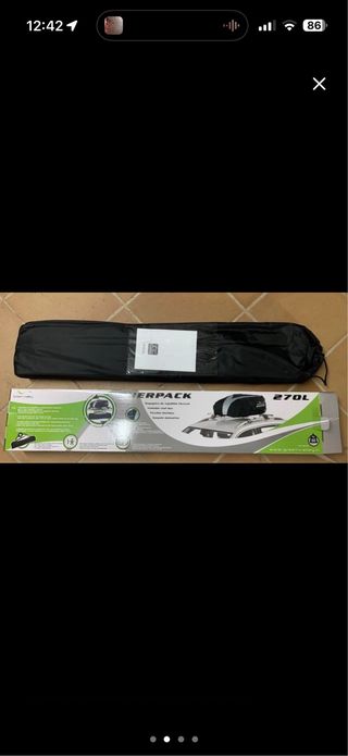 Barras de techo Ford C-Max y Cofre 270L tela