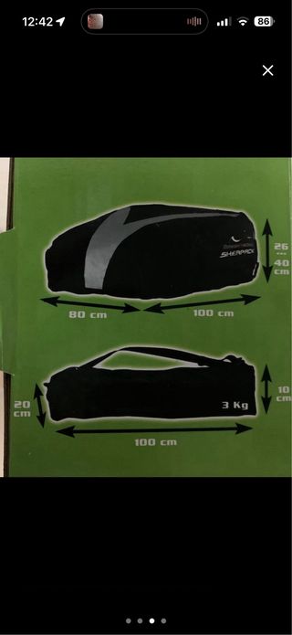 Barras de techo Ford C-Max y Cofre 270L tela