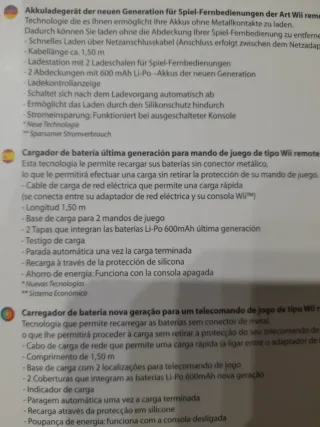 Cargador batería wii última generación+2 baterías
