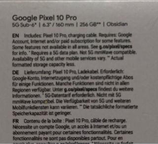 Google Pixel 10 Pro Negro