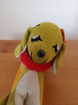 Pelúcia Cão Japonês Antigo Anos 60/70