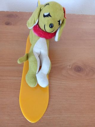 Pelúcia Cão Japonês Antigo Anos 60/70