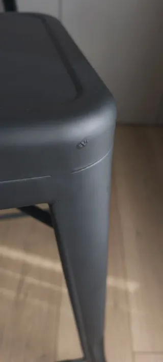 2 Taburetes Altos SKLUM LIX Negro Mate