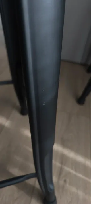 2 Taburetes Altos SKLUM LIX Negro Mate