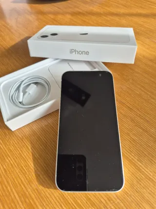 iPhone 13 128GB Blanco,muy cuidado  Funda