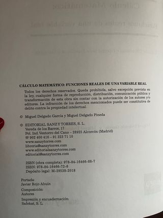 Cálculo matemático: funciones reales de una variab