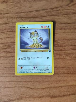Carta Pokemon Meowth Jungla