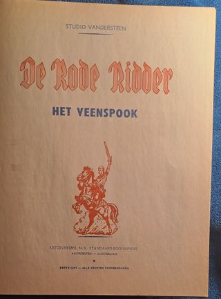 Ristampa promo.Fumetto belga De Rode Ridder