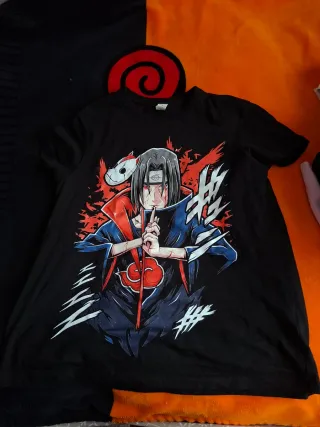 Camiseta Naruto Itachi Uchiha Negra