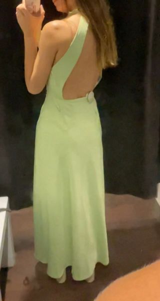 Vestido largo verde boda